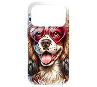 Œuvre d'art de St Valentin épagneul français Coque pour iPhone 17 Pro