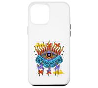 Œuvre d'art de Tarot, Dessin animé coloré, Illustration des Yeux, Gothique Vintage Coque pour iPhone 12 Pro Max