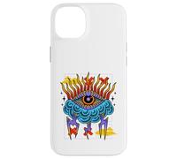 Œuvre d'art de Tarot, Dessin animé coloré, Illustration des Yeux, Gothique Vintage Coque pour iPhone 14 Plus