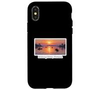 Œuvre d'art de Voyage au Vietnam sur Le fleuve Mékong Coque pour iPhone X/XS