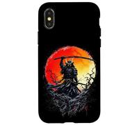 Œuvre d'art du Guerrier samouraï Coque pour iPhone X/XS