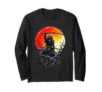 Œuvre d'art du Guerrier samouraï Manche Longue