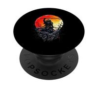 Œuvre d'art du Guerrier samouraï PopSockets PopGrip Adhésif
