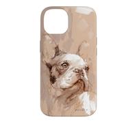 Œuvre d'art Expressive Portrait de Bouledogue français Coque pour iPhone 14