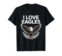 Œuvre d'art I Love Eagles Majestic Bird Lover T-Shirt Graphique avec Valeur