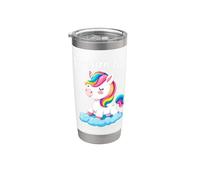 Œuvre d'art inspirante Dream Big Unicorn Gobelet isotherme en acier inoxydable double paroi