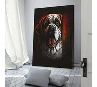 Œuvre d'art Mad Dog pour murs de maison, décoration murale pour chambre d'adolescent, salon, toile 20 x 30 cm