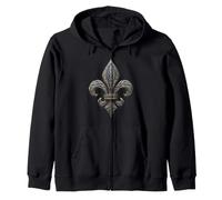 Œuvre d'art médiévale avec nœud Celtique Fleur de Lis Sweat à Capuche