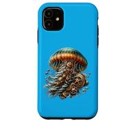 Œuvre d'art méduse Steampunk avec Design Unique de Science-Fiction Coque pour iPhone 11