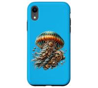 Œuvre d'art méduse Steampunk avec Design Unique de Science-Fiction Coque pour iPhone XR