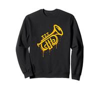 Œuvre d'art Musicale Graffiti Trompette Sweatshirt