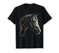 Œuvre d'art portrait de cheval | Motif animal cheval T-Shirt