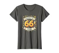 Œuvre d'art pour célébrer Les 66 Ans d'anniversaire T-Shirt, Femme, Asphalte, L
