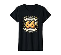 Œuvre d'art pour célébrer Les 66 Ans d'anniversaire T-Shirt, Femme, Noir, XL