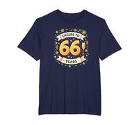 Œuvre d'art pour célébrer Les 66 Ans d'anniversaire T-Shirt, Homme Grandes Tailles, Bleu Marine, 4X Tall