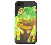 Œuvre d'art réaliste Grenouille aux yeux rouges Coque pour iPhone SE (2020) / 7 / 8