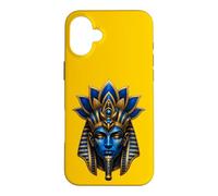Œuvre d'art Royale égyptienne représentant Le Symbole du Lotus Coque pour iPhone 16 Plus