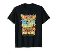 Œuvre d'art Saint Michel Crusade céleste Style Vintage T-Shirt