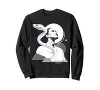 Œuvre d'art Serpent Motif Femme Amoureux des Animaux Sweatshirt