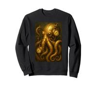 Œuvre d'art Steampunk Octopus Diver Helmet Sweatshirt