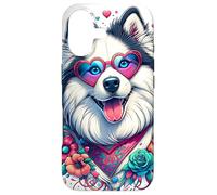 Œuvre d'art Yakutian Laika Dog St Valentin Coque pour iPhone 17