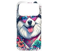 Œuvre d'art Yakutian Laika Dog St Valentin Coque pour iPhone 17 Pro