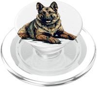 Œuvre de Berger Allemand pour propriétaires d'animaux et Amoureux des Chiens PopSockets PopGrip pour MagSafe