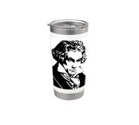 Œuvre noire de Beethoven Gobelet isotherme en acier inoxydable double paroi