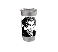 Œuvre noire de Beethoven Gobelet isotherme en acier inoxydable double paroi