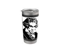 Œuvre noire de Beethoven Gobelet isotherme en acier inoxydable double paroi
