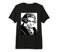 Œuvre Noire de Beethoven T-Shirt Haut de Gamme
