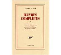 Antonin Artaud – Œuvres complètes – Gallimard
