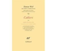 Œuvres complètes Cahiers (Septembre 1941 - février 1942) 2 - Simone Weil - Gallimard - broché - Livre