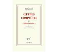 Œuvres complètes Critique littéraire, I - Jean Paulhan - Gallimard - broché - Roman