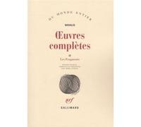 Novalis – Œuvres complètes – Tome 2 – Gallimard