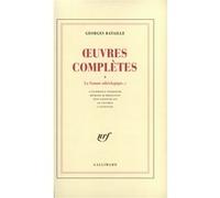Georges Bataille – Œuvres complètes, tome 5 – Sommes athéologiques (1ère partie) – Broché