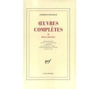 Œuvres complètes Georges Bataille (Auteur), Thadée Klossowski (Edité par)