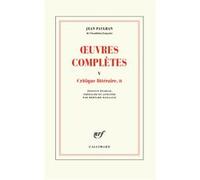 Œuvres complètes Jean Paulhan (Auteur), Bernard Baillaud (Edité par)
