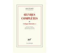 Œuvres complètes Jean Paulhan (Auteur), Bernard Baillaud (Edité par)