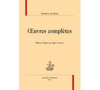 Œuvres complètes - Madame de Sablé - Honore Champion - broché - Roman