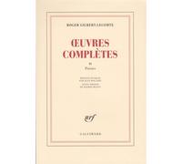 Œuvres complètes Poésies - Roger Gilbert-Lecomte - Gallimard - broché - Livre