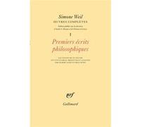 Simone Weil – Œuvres complètes – Éd. Florence De Lussy & André A. Devaux – Gallimard