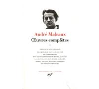 Œuvres complètes Tome 1 Lunes en papier La tentation de l'occident Les conquérants - André Malraux - Gallimard - relié - Roman