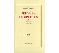 Œuvres complètes Tome 11 Articles 1944-1949 - Georges Bataille - Gallimard - broché - Essai