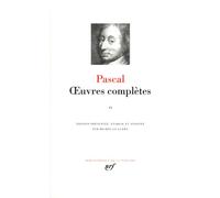Œuvres complètes Tome 2 - Blaise Pascal - Gallimard - relié - Essai