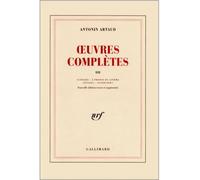 Œuvres complètes Tome 3 Scenari, A propos du cinéma, Lettres, Interviews - Antonin Artaud - Gallimard - broché - Essai