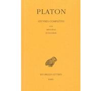 Œuvres complètes. Tome V, 1re partie: Ion - Ménexène - Euthydème - - Platon - Belles Lettres - Livre