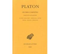 Œuvres complètes. Tome XIII, 3e partie: Dialogues apocryphes (Du Juste - De la Vertu - Démodocos - Sisyphe - Eryxias - Axiochos - Définitions) Tome 13 .3 - Platon - Belles Lettres - relié - Livre
