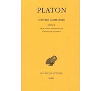 Œuvres complètes. Tome XIV: Lexique de la langue philosophique et religieuse de Platon