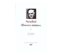 Œuvres intimes Souvenirs d'égotisme - Stendhal - Gallimard - relié - Essai